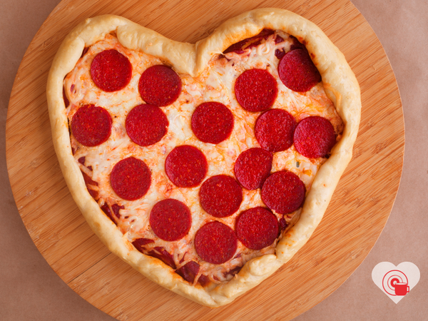 Valentine's Day Personal Pizzas