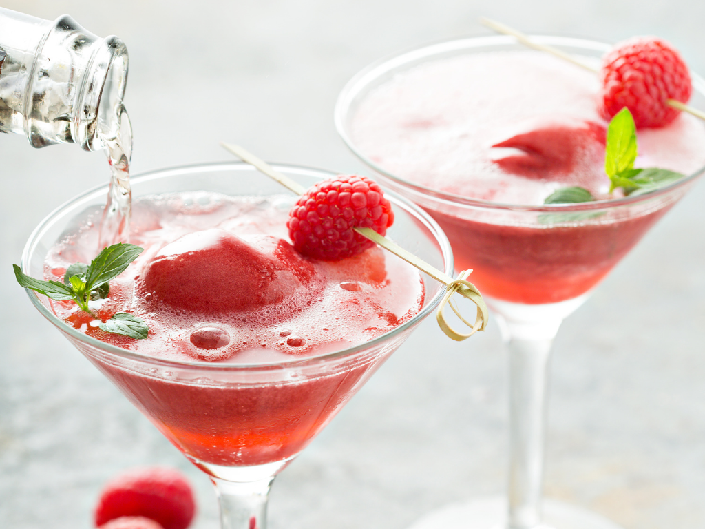 Sparkling Raspberry Floats