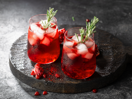 Pomegranate Gin Fizz