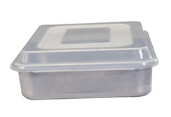 Naturals Aluminum 9" Square Cake Pan with Lid