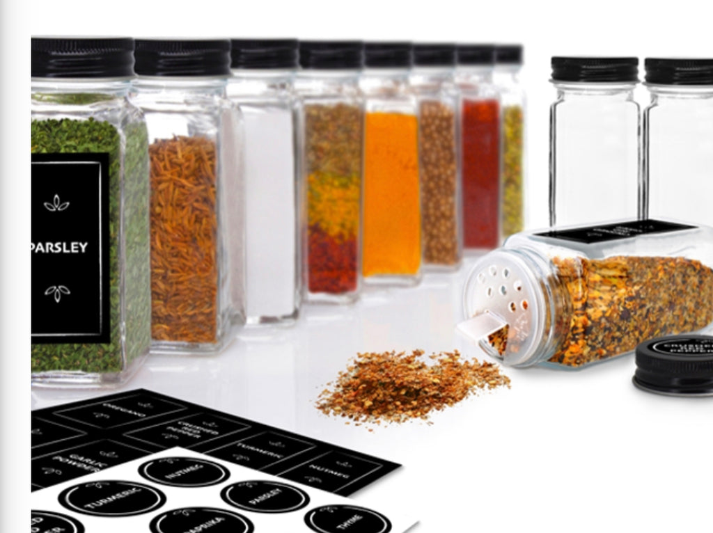 Spice Jar Set (12pc + labels)