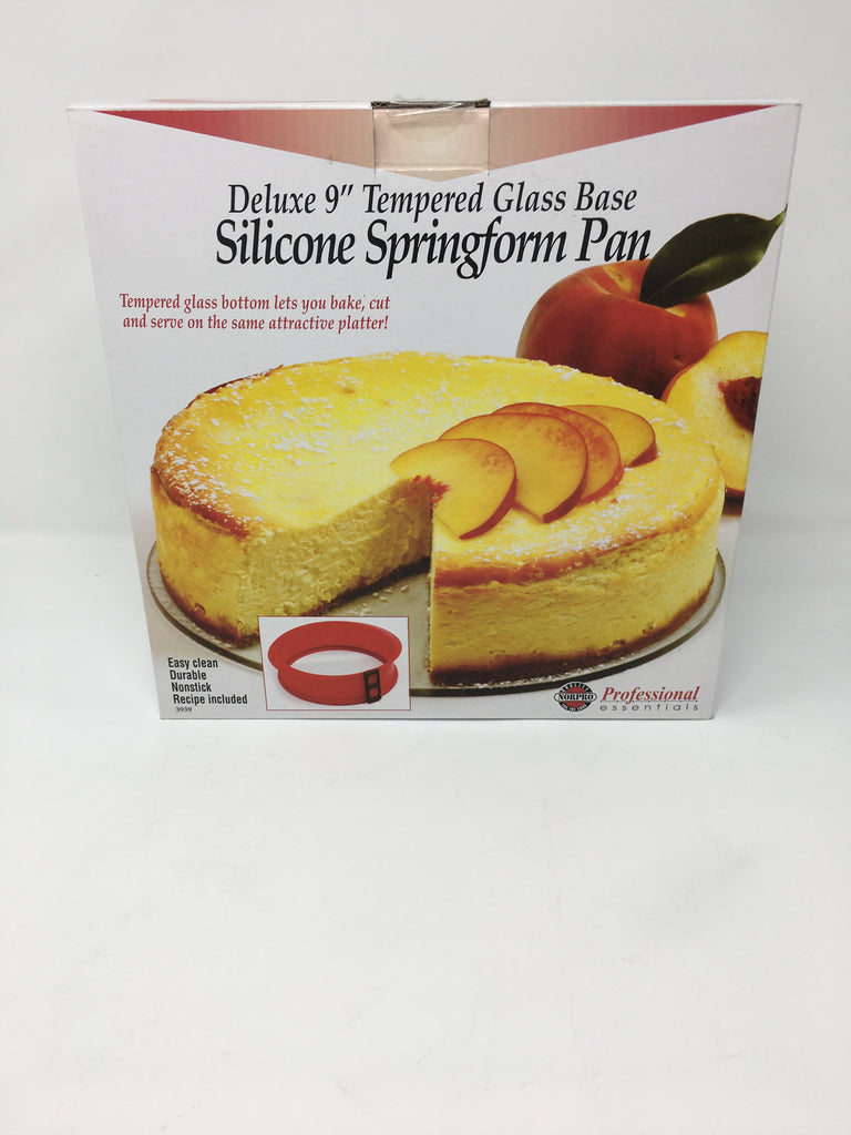 Silicone Springform, Non-Stick 100% Food-Grade Tempered Glass Baking Pan